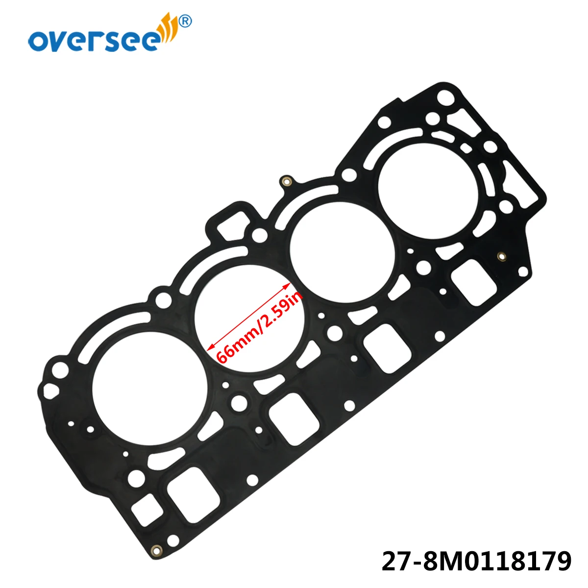 27-857081 Head Gasket For Mercury Outboard Motor 4 Cylinder L4 F40 F50 F60 Mariner 27-8M0045278；8M0118179