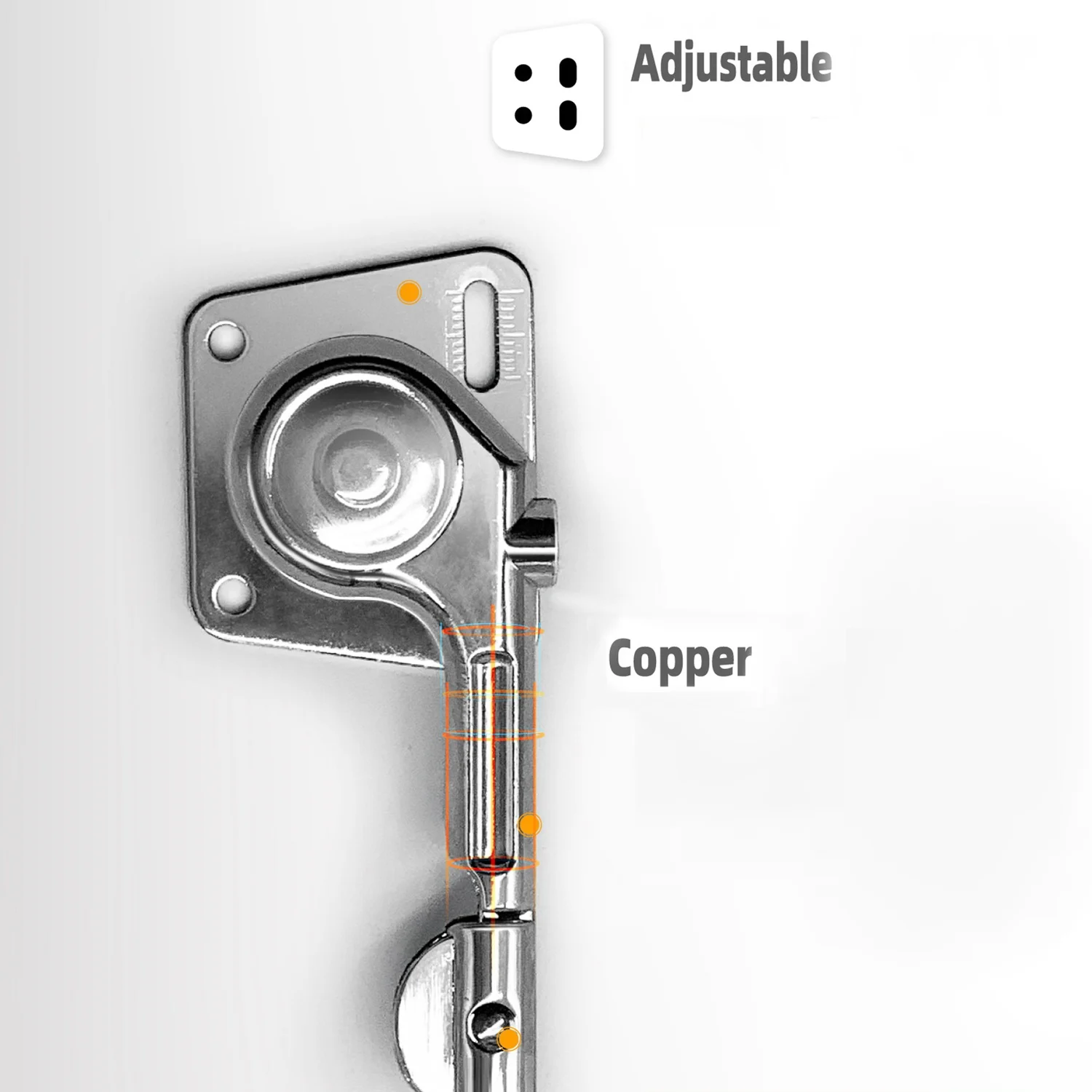 Hot Trend-2Pcs Support Cabinet Door Stay Hydraulic Lift Up Lids Support Opening Hinge Stay