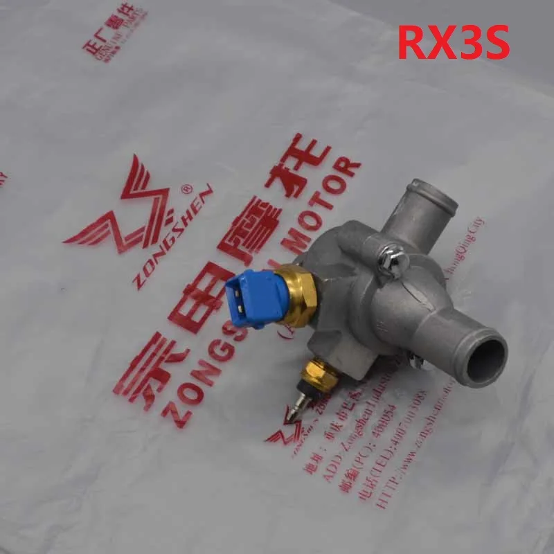 

zongshen RX3 rx3s zs400gy-2 400cc thermostat housing switch temperature control motorcycle accessories