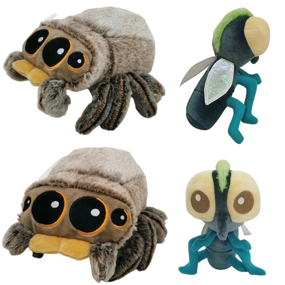 16cm Anime Spider Lucas Little fly Plush Toys Cartoon Animal Movie Peripheral Dolls Toy for Children Birthday Christmas Gif