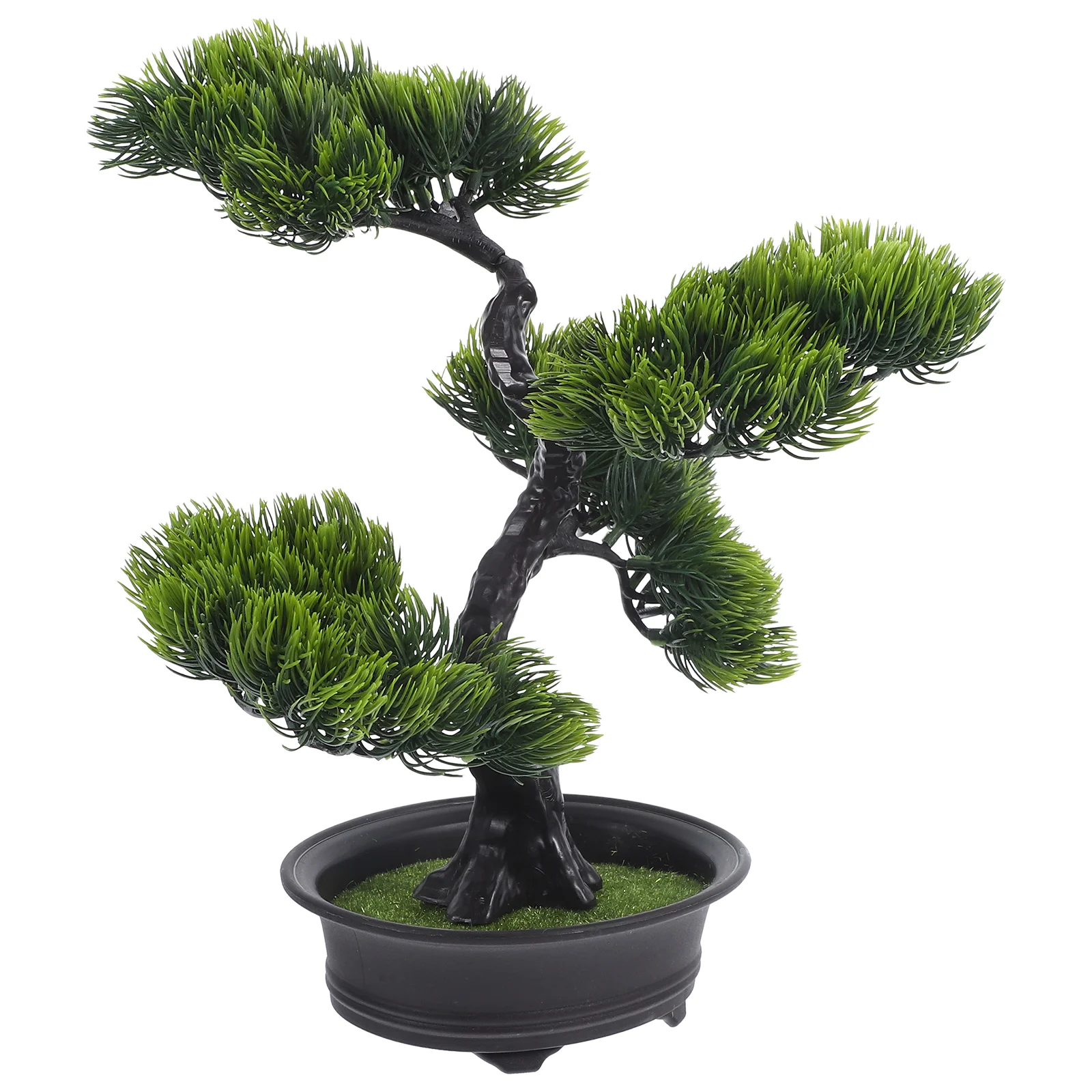 

Artificial Potted Plant Lifelike Pine Tree Desk Bonsai Fake Abs Realistic Small Scene Decoration