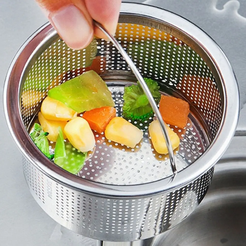 

Clean Stainless Sink Drain Colander Strainer Stopper Colander Drain Filter Durable Strainers Sink Strainer Kitchen Gadgets