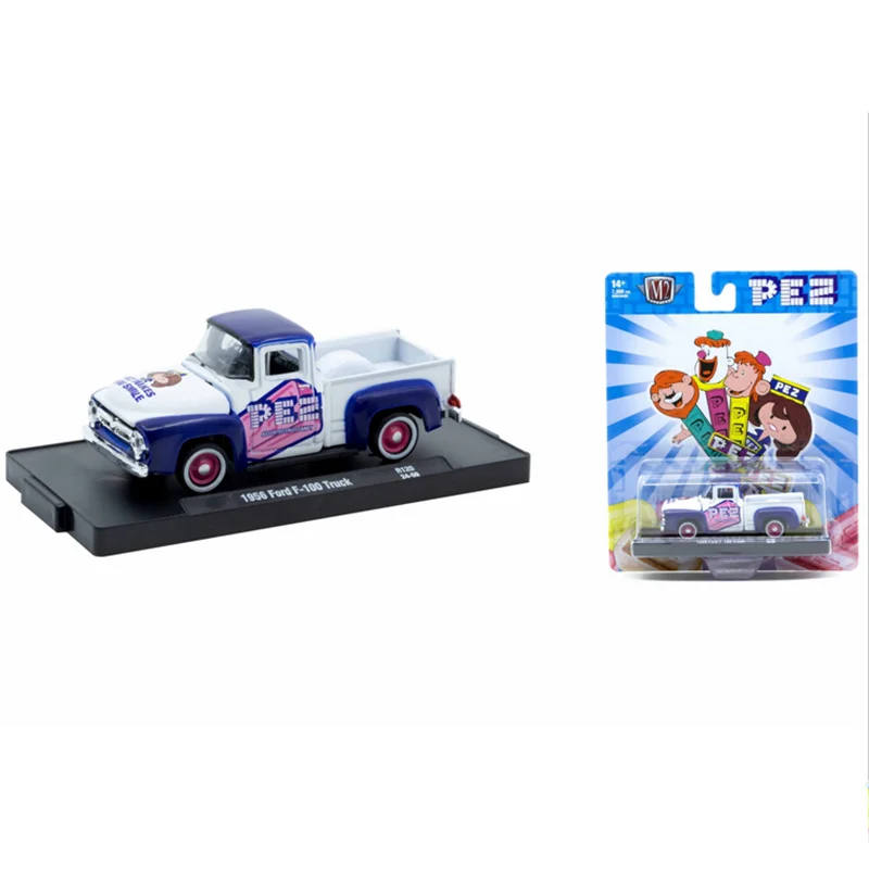 

M2 Machines 1:64 Scale Diecast Alloy 1956 Ford F-100 Transport Vehicle Toy Car Model Classics Adult Gift Souvenir Static Display