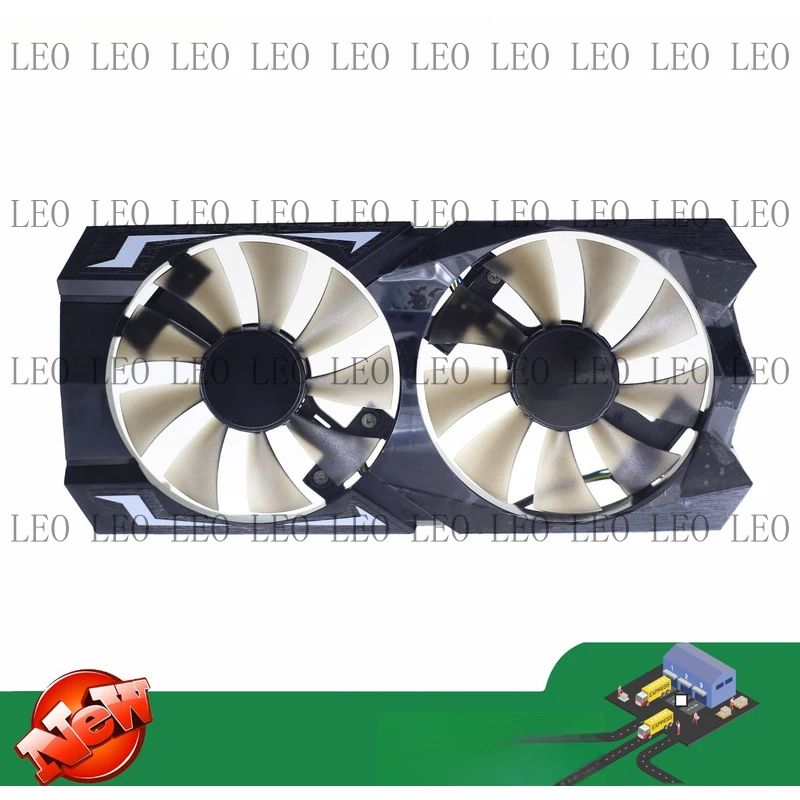 SS Graphics card fan and shroud for Sapphire RADEON RX 460 OC VIDEO CARD GA91B2H