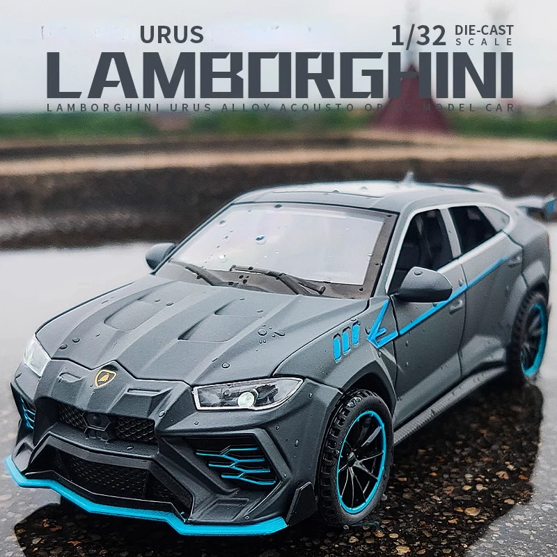 

Модель спортивного автомобиля Lamborghini URUS SUV в масштабе 1:32, модель автомобиля с литыми деталями, модель автомобиля с подсветкой, коллекционная детская игрушка, подарок A232