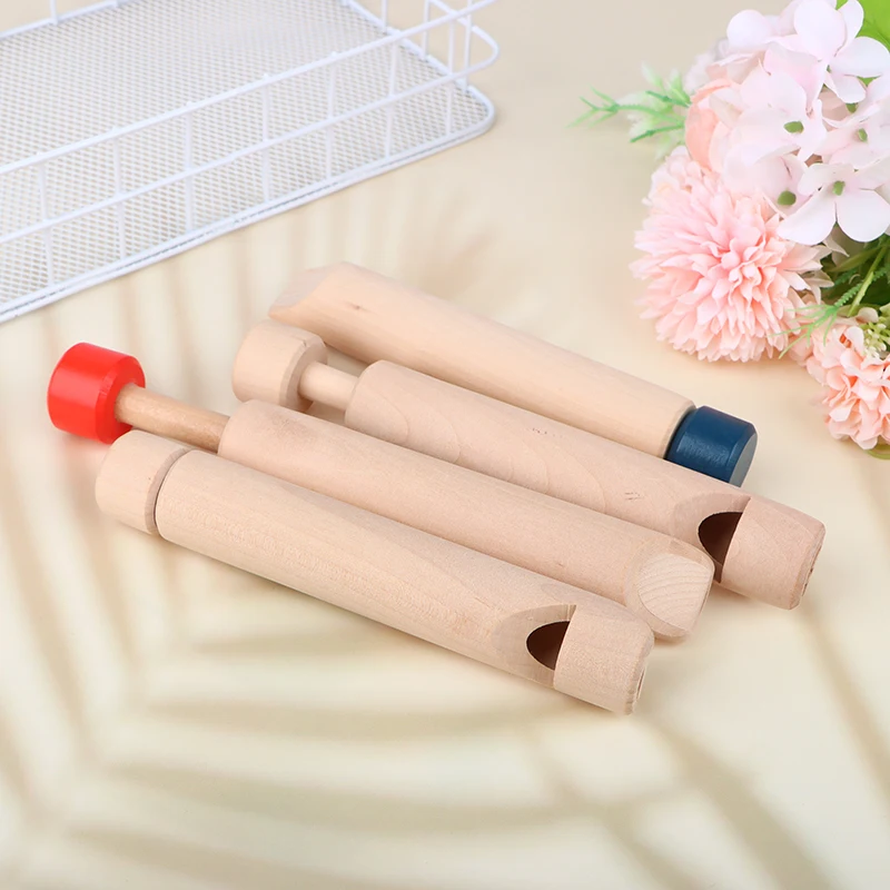 

1Pc Wood Slide Whistle Glossy Wooden Push Pull Flute Instruments For Children Adults Music Lovers For Vocal Training