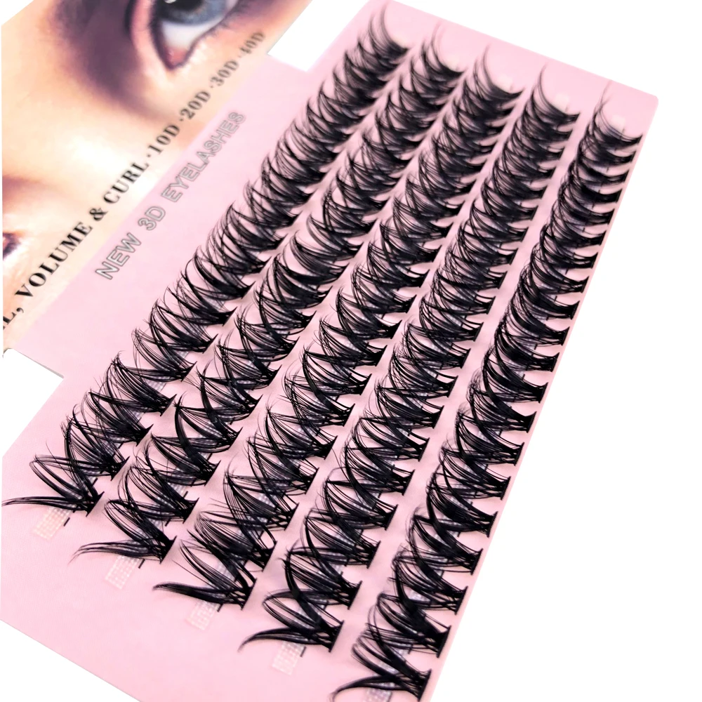 100 Cluster Professional Makeup Individual EyeLashes Grafting False Eyelashes eyelash extension individual eyelash bunche New