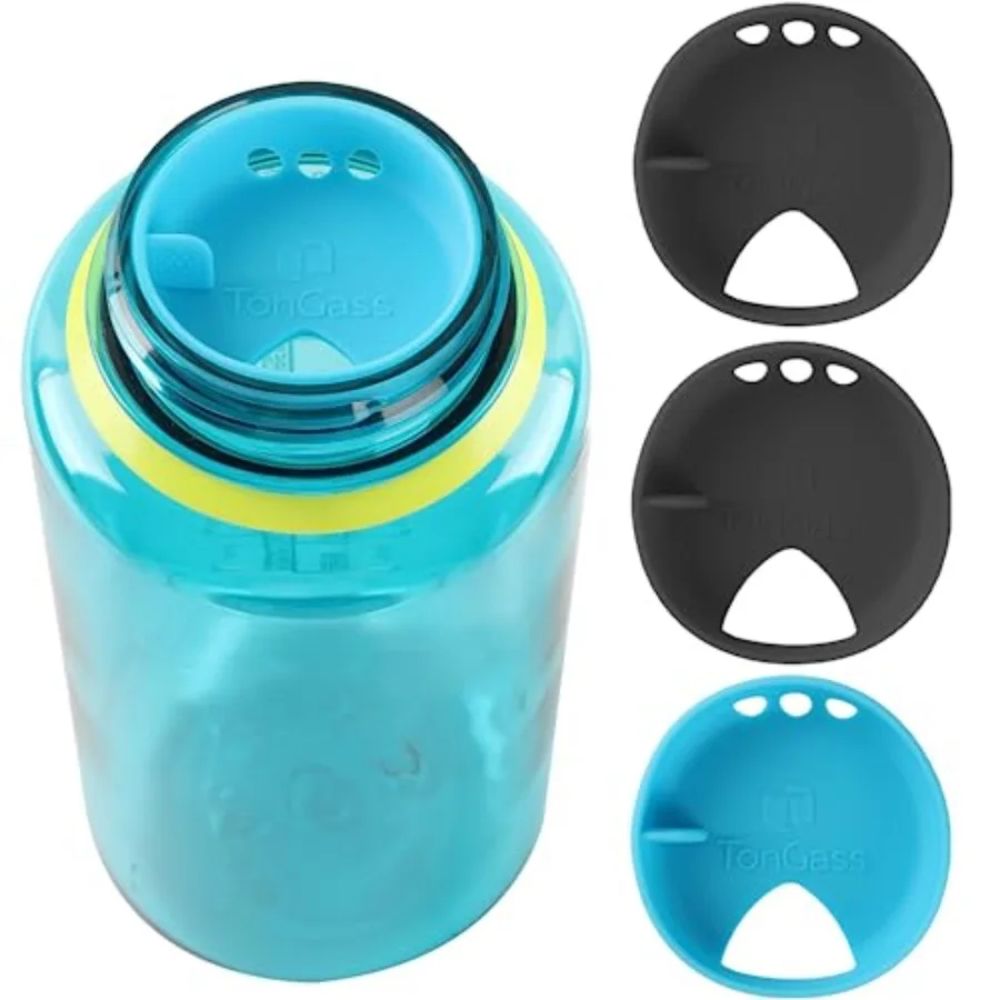 

[4Pack BPAFree Silicone Wide Mouth Splash Guard Competible with Wide Mouth Water Bottles AntiSpill Intended Accessory for Wat