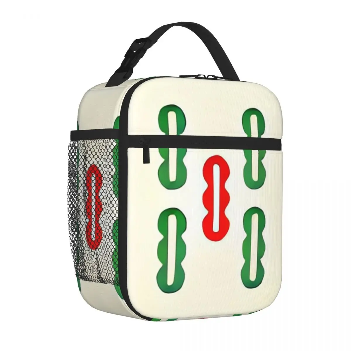 Bestselling Interesting Mahjong Five Strip Sporty Insulated Lunch Bag Daily Commuting Snack Bag