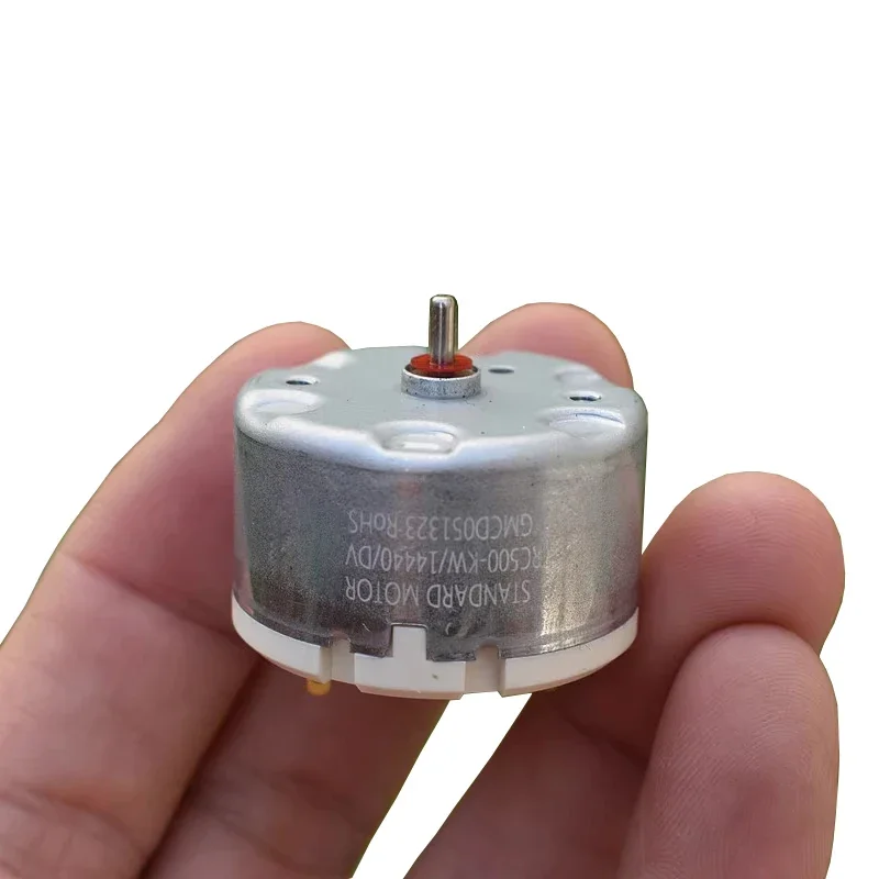 Standard RC500-KW/14440 Mini RC500 Motor DC 6V 9V 12V 6800RPM Small 32MM Round Spindle Motor DIY Sweeper Robot Machine Sprayer