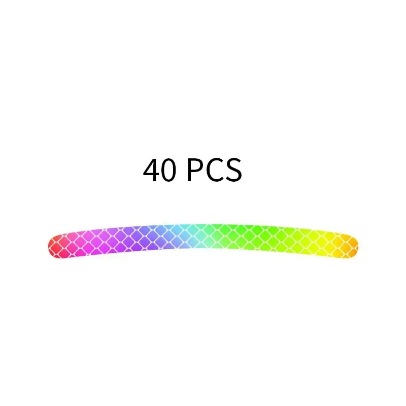 40pcs Car Wheel Hub Reflective Sticker Tire Rim Reflective Strips Luminous for Night Driving Car Bike Motorcycle Wheel Sticker image 6