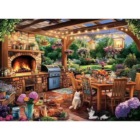 150/300/500/1000 Pieces Puzzles for Adults Manor Cat Jigsaw Puzzles for kid Adults Educational Toys Great Gift for Boys Girls