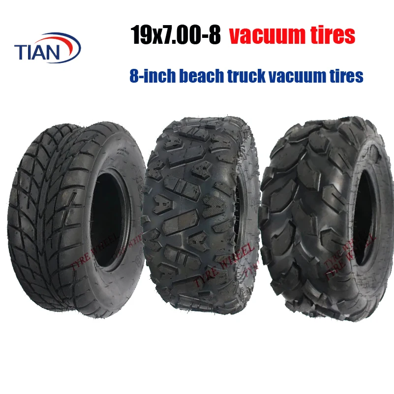 

8 Inch ATV Vacuum Tire 19x7.00-8 four wheel vehcile motorcycle Fit for 50cc 70cc 110cc 125cc Small ATV Front Or Rear Wheels