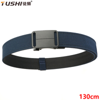 TUSHI Sturdy Metal Automatic Buckle Hard Webbing Tactical Belt Thickened Hanging Holster Belts For Men Outdoor Sports Waistband