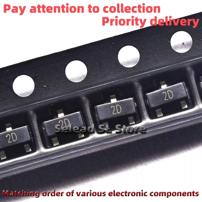 20 PÇS/LOTE S9012 S9013 S9014 S9015 S9018 S8050 S8550 SOT-23 Novo transistor