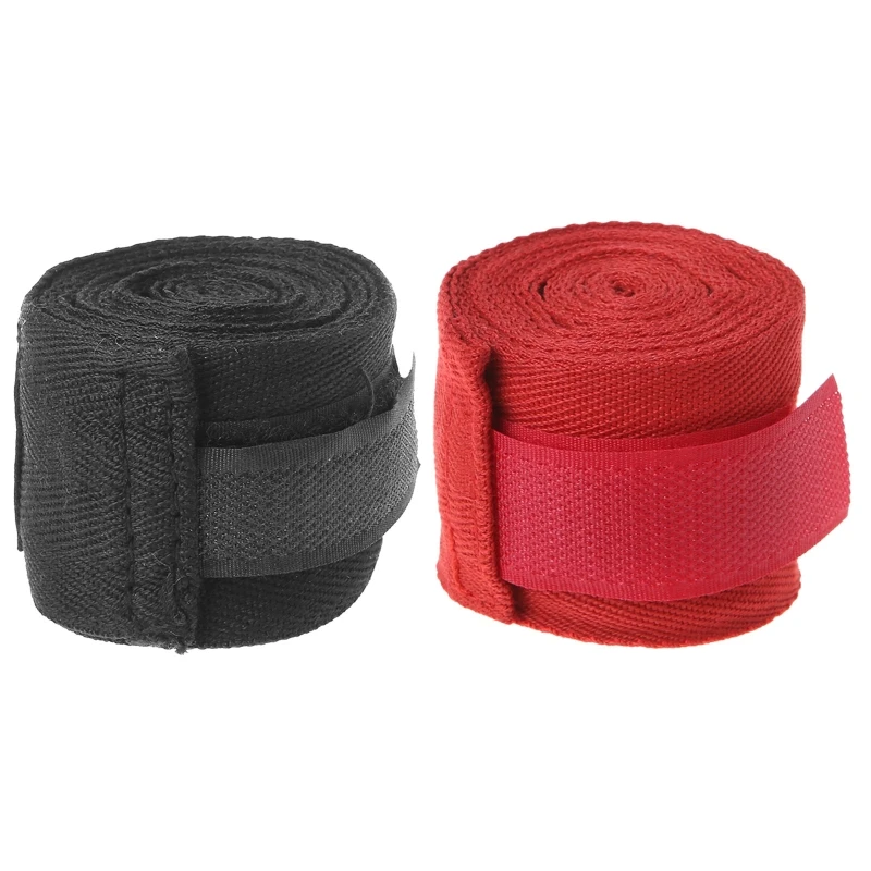 2 Roll of Cotton Boxing Bandage Wrist Wraps Combat Protect Boxing Sport Kickboxing Muay Thai Handwraps Training Gloves