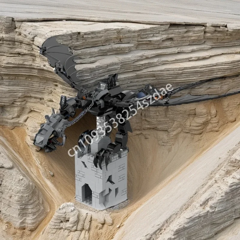 

455pcs MOC LOTR Fellbeast Hobbit And Model Building Blocks Architecture Christmas Gifts Creative Toys Idea Education Brick Kids