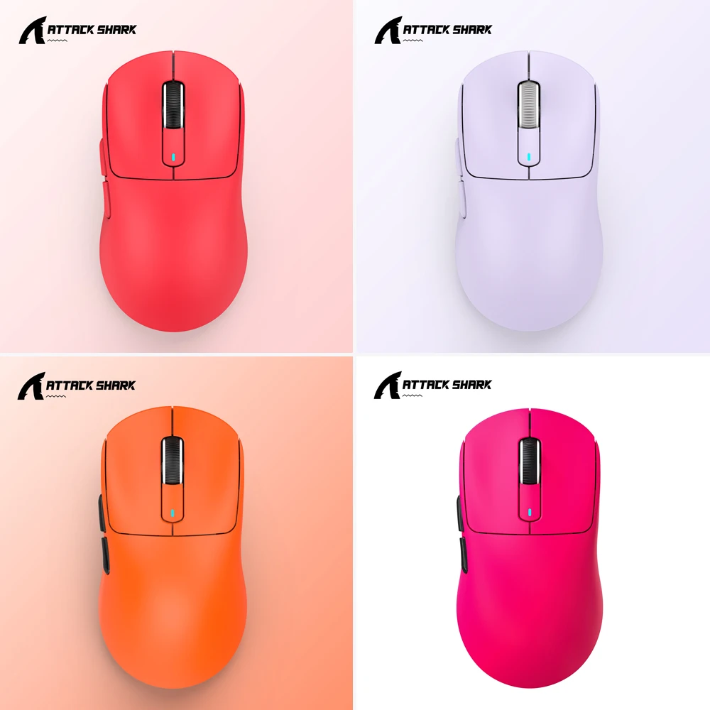 

Беспроводная мышь Attack Shark X3, Bluetooth, 3 режима, PAW3395, сенсорная игровая мышь для киберспорта, макросов с наклейкой на ногу, подарки для ПК и геймеров