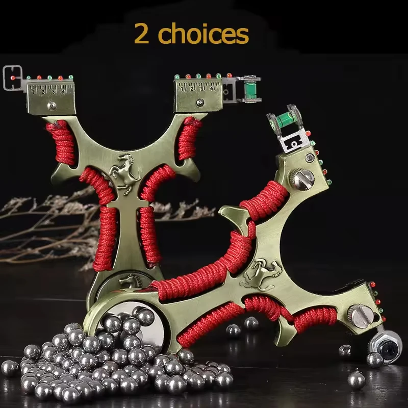 Laser Slingshot Metal Strong Magnetic Hunting Slingshot Outdoor Shooting Competition view 2