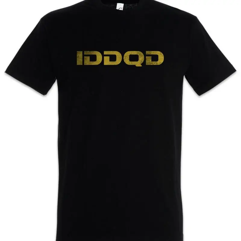 IDDQD T Shirt Fun Nerd Geek Code Cheat Gamer Games Gaming Retro Computer Game