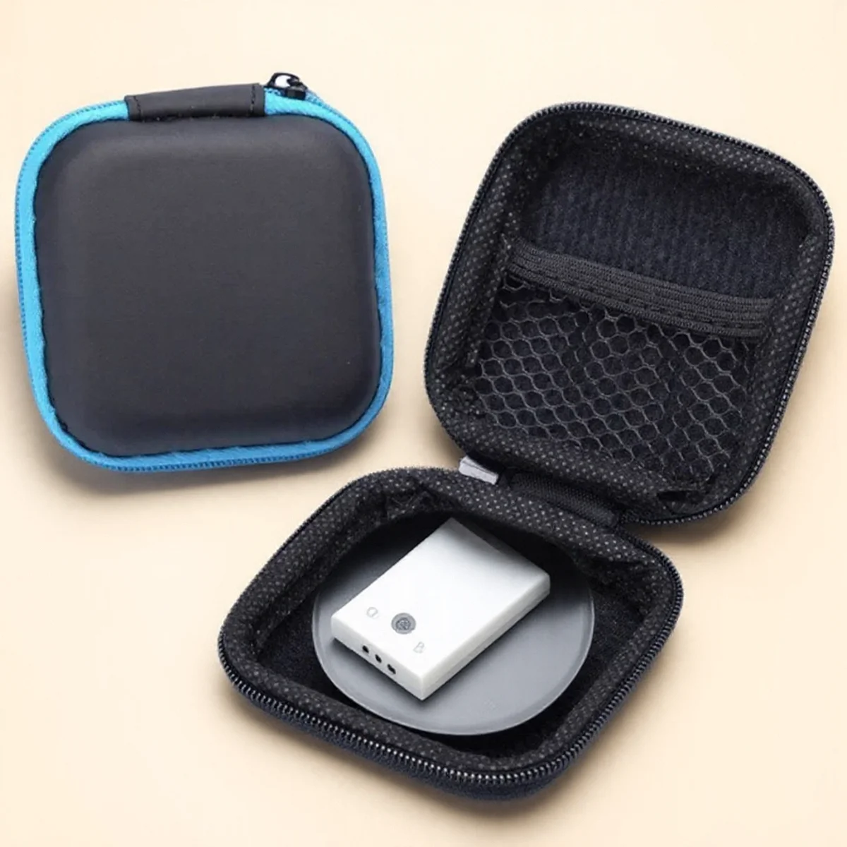 Kopfhörerhalter Aufbewahrungstasche Harttasche für kabellose Ohrhörer Bluetooth Headset Kabel Organizer Tragbares Zubehör