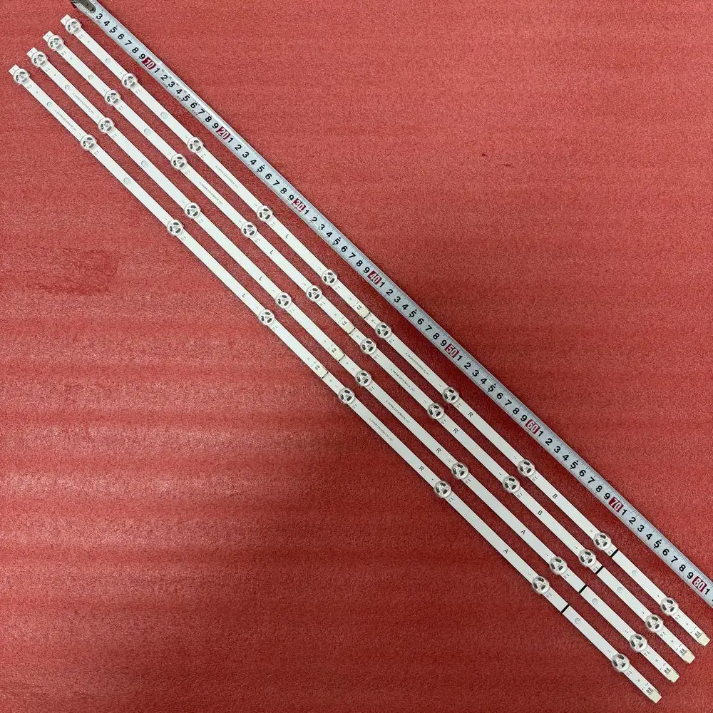 LED Strip(4) For Panasonic TX-43FX550E TX-43FX555E TX-43GS352B TX-43GX551B TX-43GX555E TX-43FS350E  TX-43FS352B TX-43GS350E