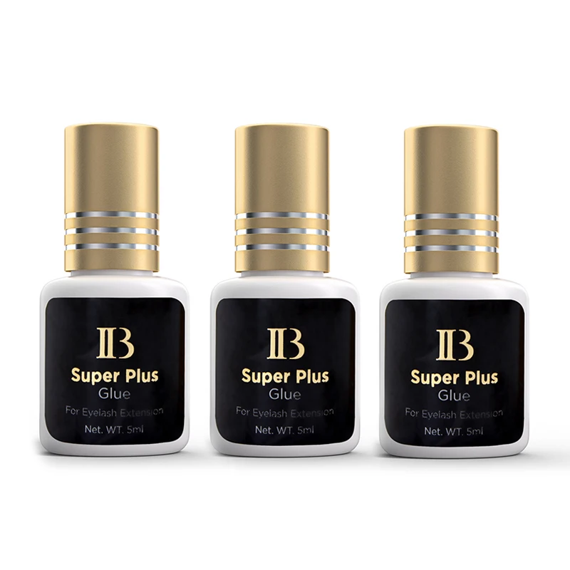 3 Bottles IBeauty Super Plus Glue Cola Ibeauty Original Health Black Eyelash Extension 5g Korea Custom Lash Glue Makeup Tools