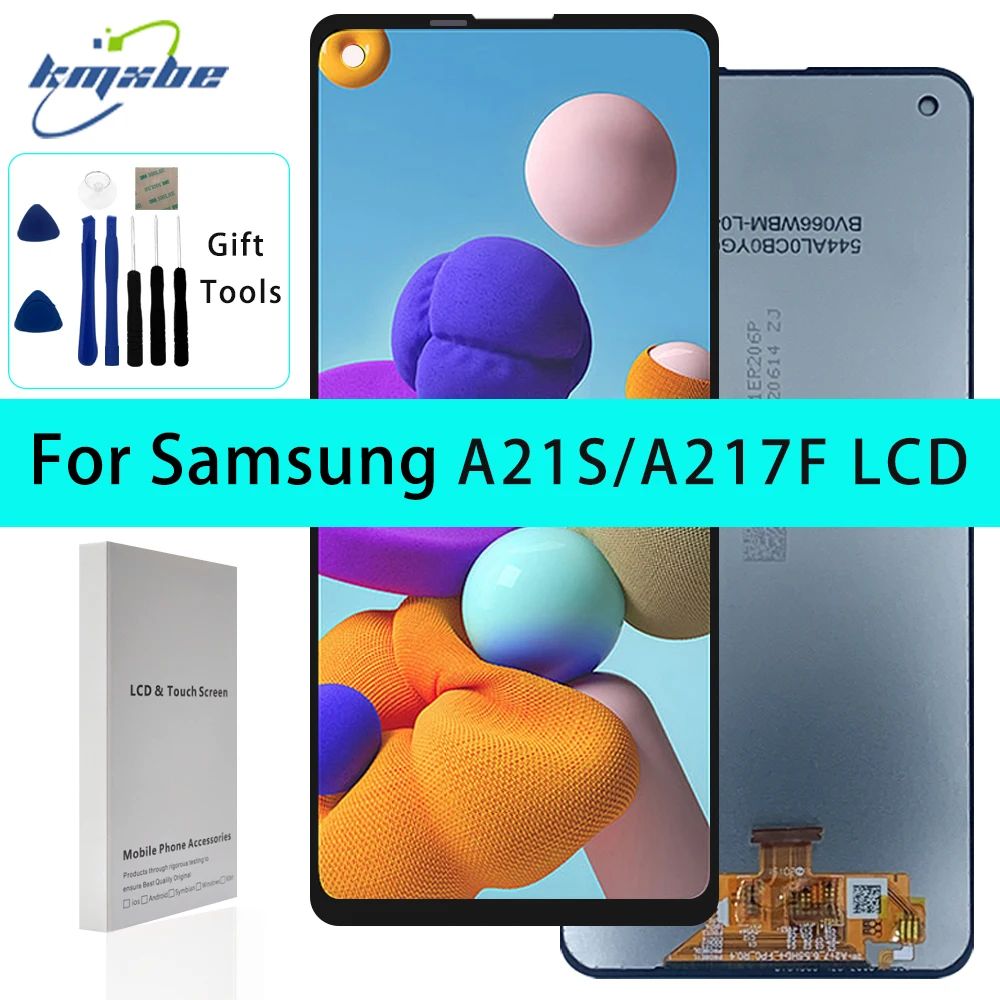 

6.5" High quality LCD For Samsung Galaxy A21S A217 A217F Display Touch Screen Digitizer Assembly With Frame For SM-A217F/DS LCD