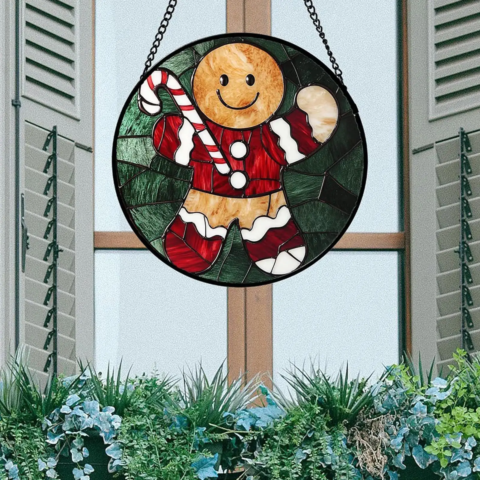 Christmas Sun Catcher Craft 4 Pieces Acrylic Art Craft Ornaments Stained Glass Sun Catcher For Women Dad Mom Home Farmhouse