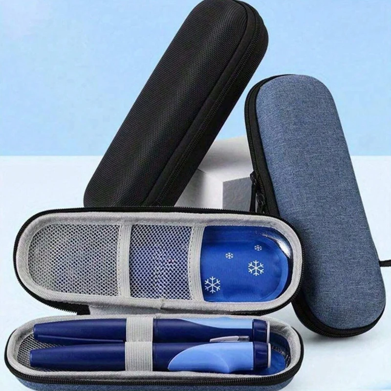 Portable Diabetic Insulin Cooling Bag Protector Refrigerated High Capacity Medical Cooler Organizer Travel Case