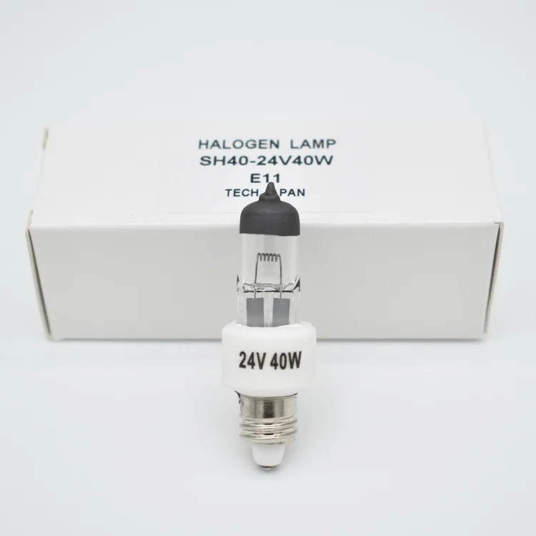 24V40W Screw E11 Halogen Bulb, Single Hole Cold Light Source Operating Room Shadowless Bulb, Medical Sh40