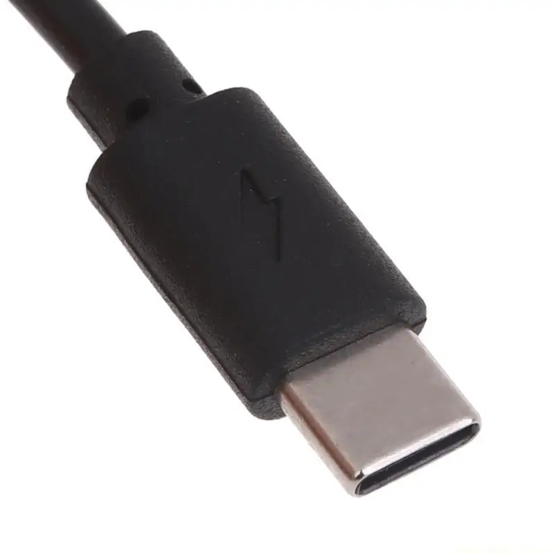 F62C 12V USB Type C Plug Power Cable Female to 4.0x1.7mm Male Converter for Router Fan LED Light Accessories