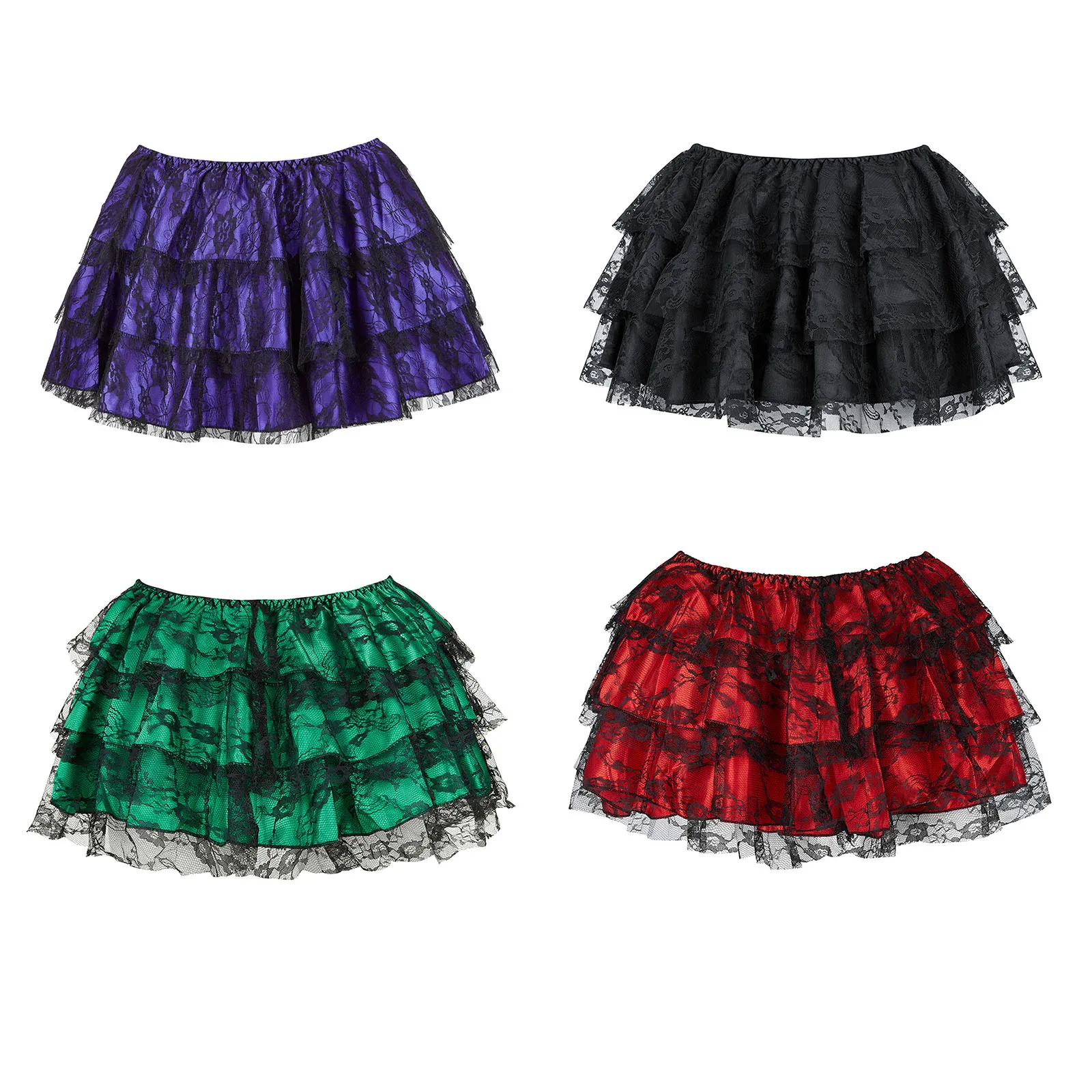 

2025 Womens Lace Mini Skirt Y2k Low Waist Pleated Irregular A-Line Short Skirt Summer Sexy Micro Skirt For Party Clubwear