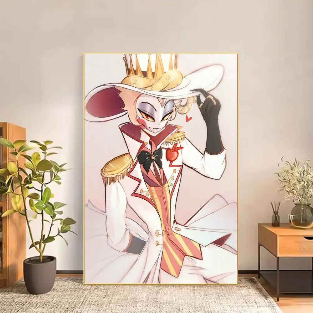 Hazbin H-Hotel Lucifer Magne Poster Versatile HD Waterproof Wall Art Self-Adhesive Decor for Any Space Ideal Gift