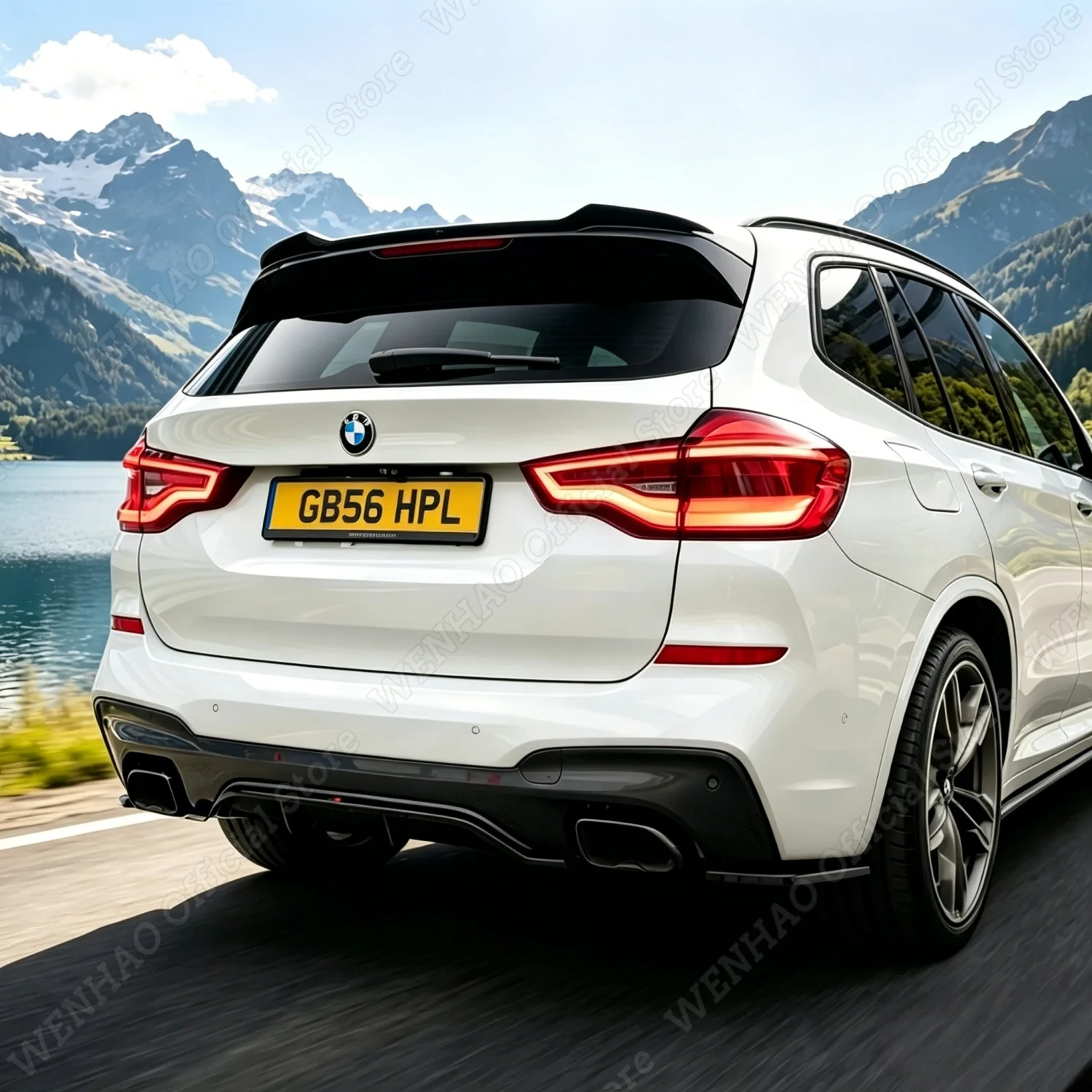 

Gloss Black Maxton Style Rear Roof Spoiler Wings For BMW X3 G01 iX3 G08 20d 30i 30d 30e 2018-2024 Tuning Spoiler Caps
