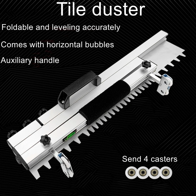 Tile professional flat duster automatic paving floor tiles flat sand leveling tool artifact folding bricklayer sand ash rake