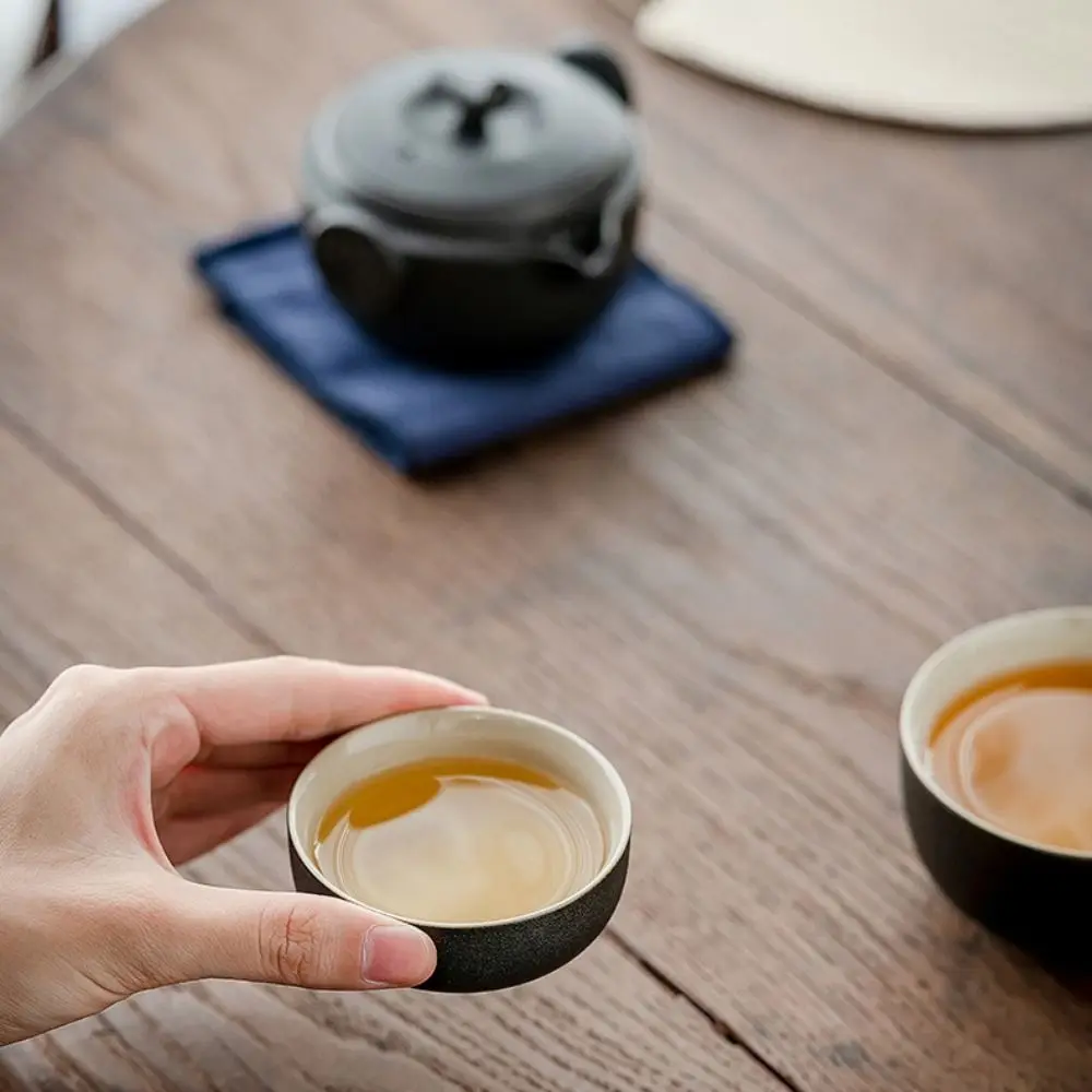 

Портативный набор чайников для чайной церемонии 2 в 1, с сумкой для хранения, керамический китайский чайник, набор мини-дорожный чайник для гостиной