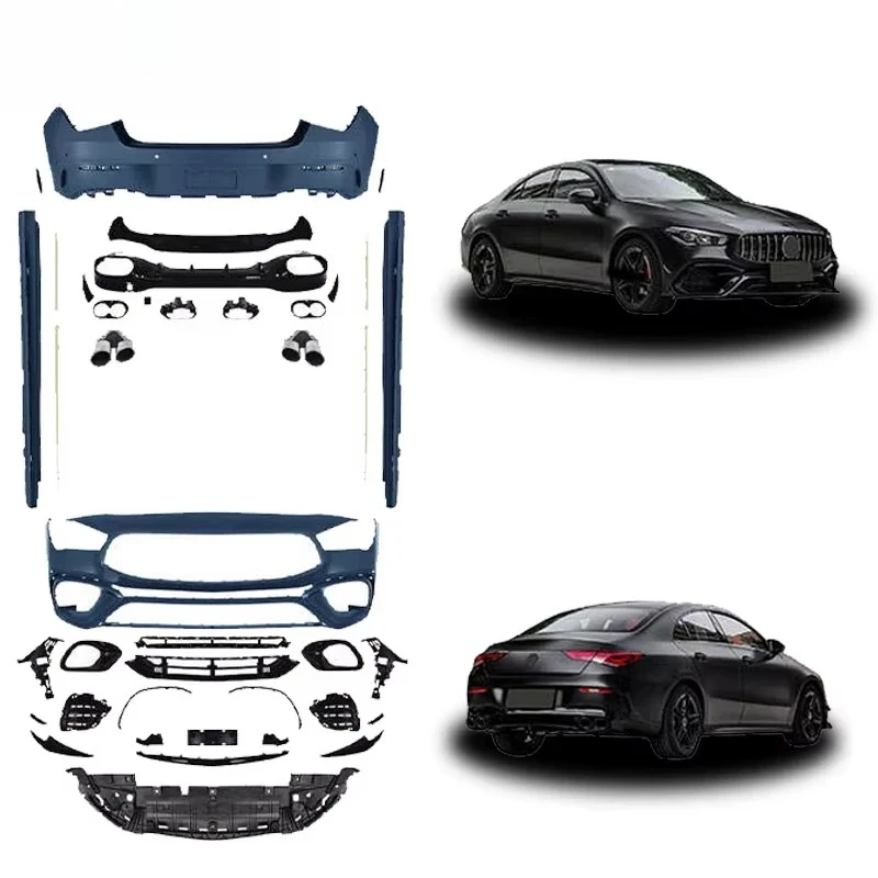 

Комплект обвеса для CLA W118: Обновление до версии 45 (боковые пороги, решетка радиатора, передний и задний бамперы) из полипропилена