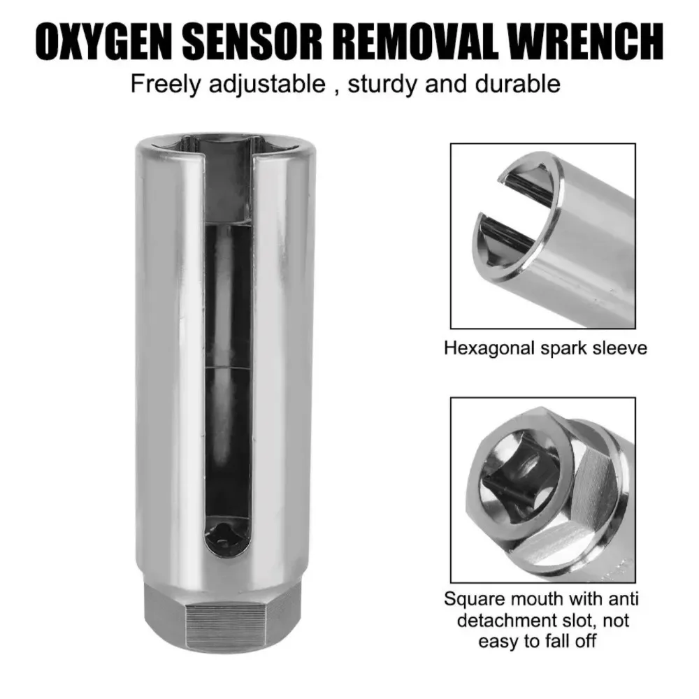 

Professional Heavy Duty 22mm 1/2" Drive Universal O2 Sensor Socket Wrench for Car Truck Pickup RV Auto Repair Service