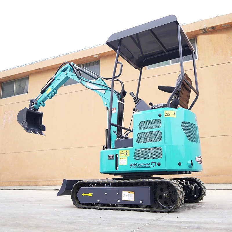 Mini Crawler Hydraulic Excavator Diesel 1 Ton Excavators Garden Digger Tools Machine Digging Tool Farm Equipment Customization