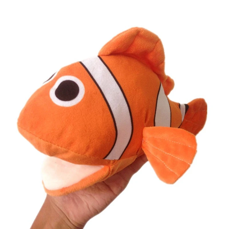 Nuevos juguetes de peluche con dedos de animales marinos para enseñanza y actuación de iluminación de niños marionetas de mano cómodas para mamá