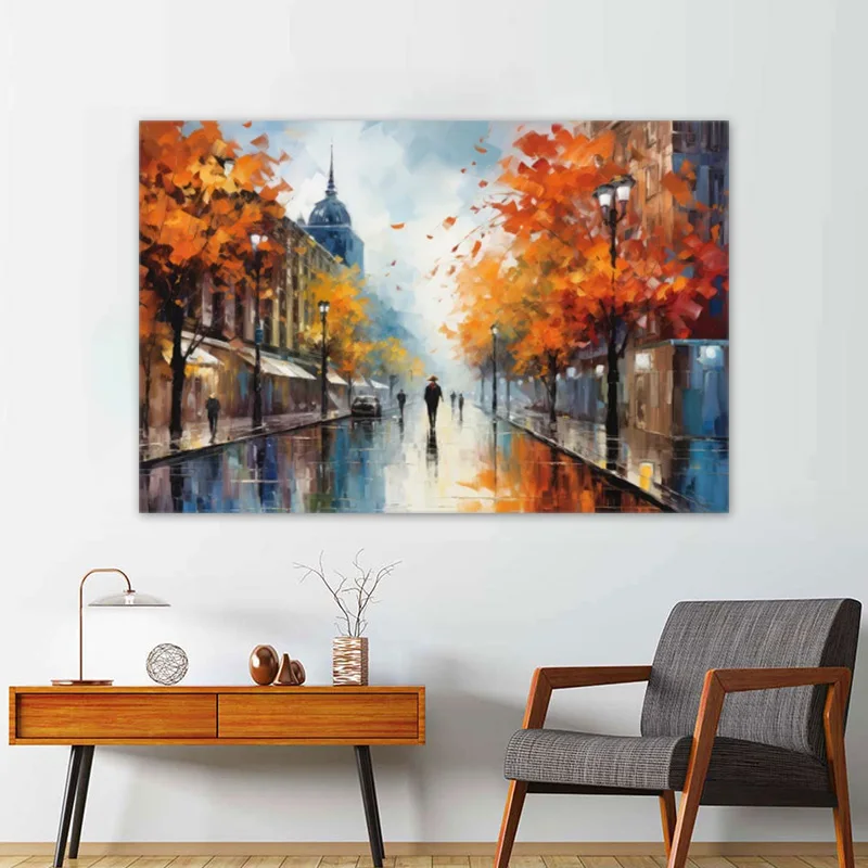 One Piece Street Landscape Posters and Prints Home Decoration Canvas Painting Modern Wall Pictures For Living Room No Frame