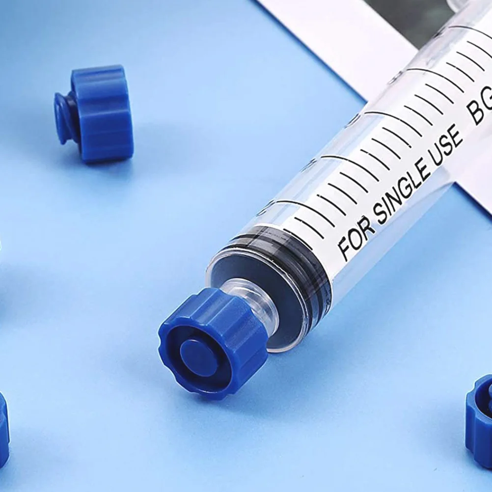 

50pcs Syringe Tip Caps Reusable Plastic Luer Lock Stoppers For Glue Paint Adhesive Dispensing Syringes Needle Seal Caps