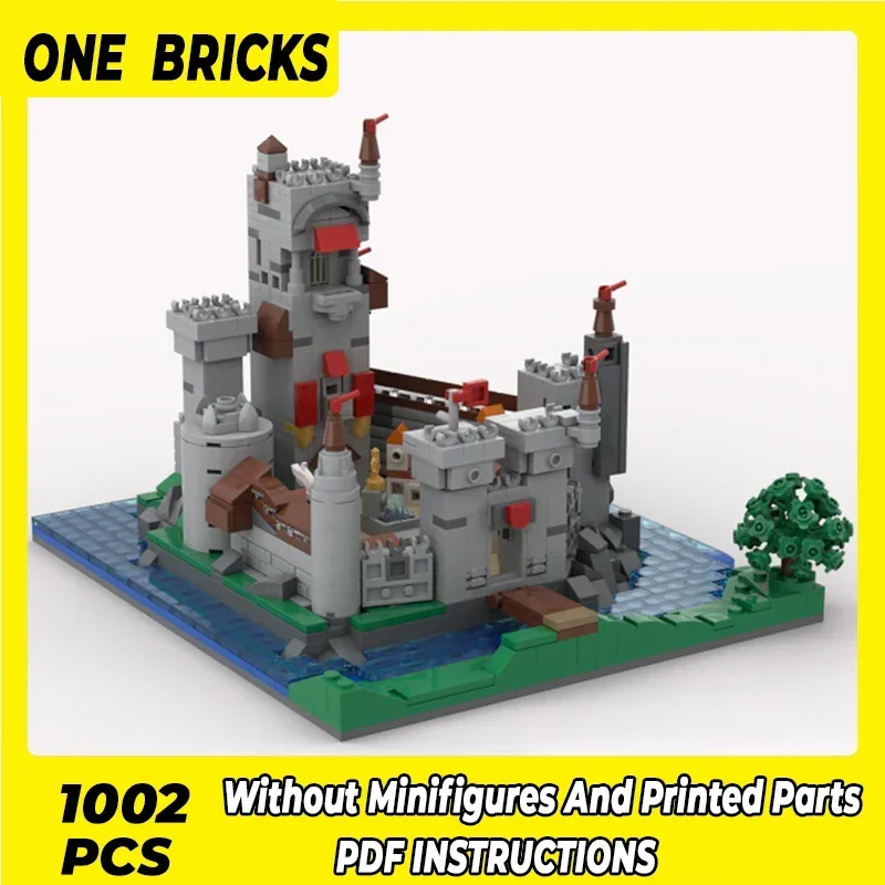 

Moc Building Blocks Fortress Model Mini Hero Castle Technical Bricks DIY Assembly Construction Toys For Childr Holiday Gifts