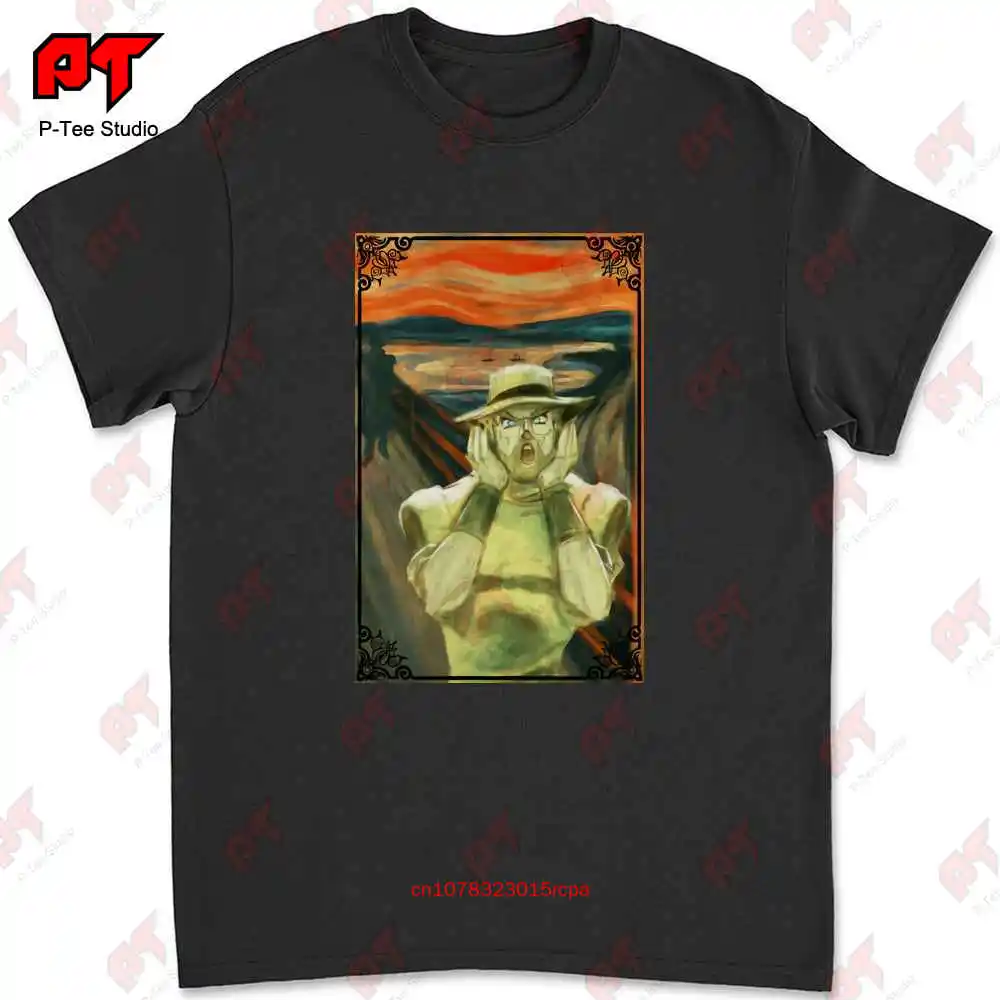 Joseph Joestar Jojos Bizarre Adventure As The Scream Parody Anime T-shirt 1TSN