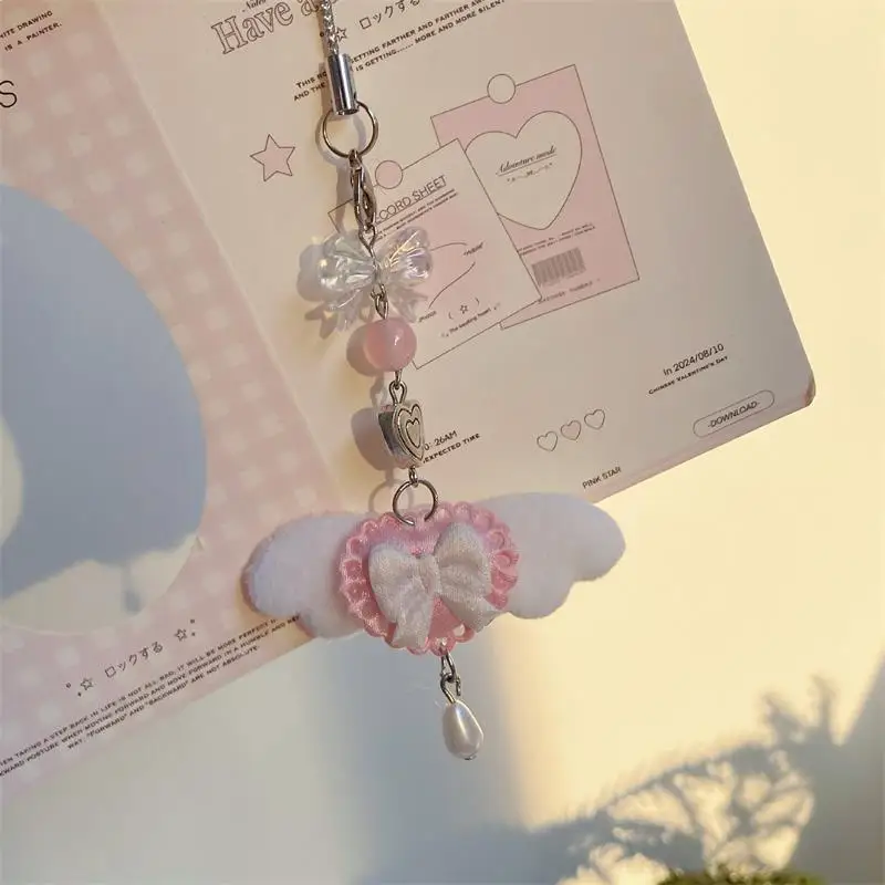 Милый-сладкий-бантик-с-крыльями-ангела-ремешок-для-телефона-брелок-подвески-анти-потерянная-цепочка-для-телефона-украшения-для-сумки-девчачьи-подвески-для-телефона-подарки