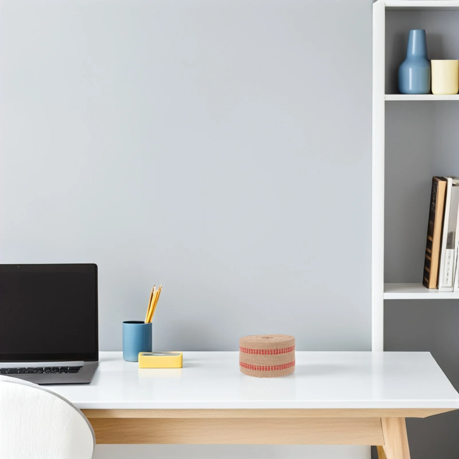 

1 Roll 10M Red Striped Jute Webbing Natural Craft Tape For Chair Repair Diy Garden Packaging Burlap Ribbon Decoration Strap