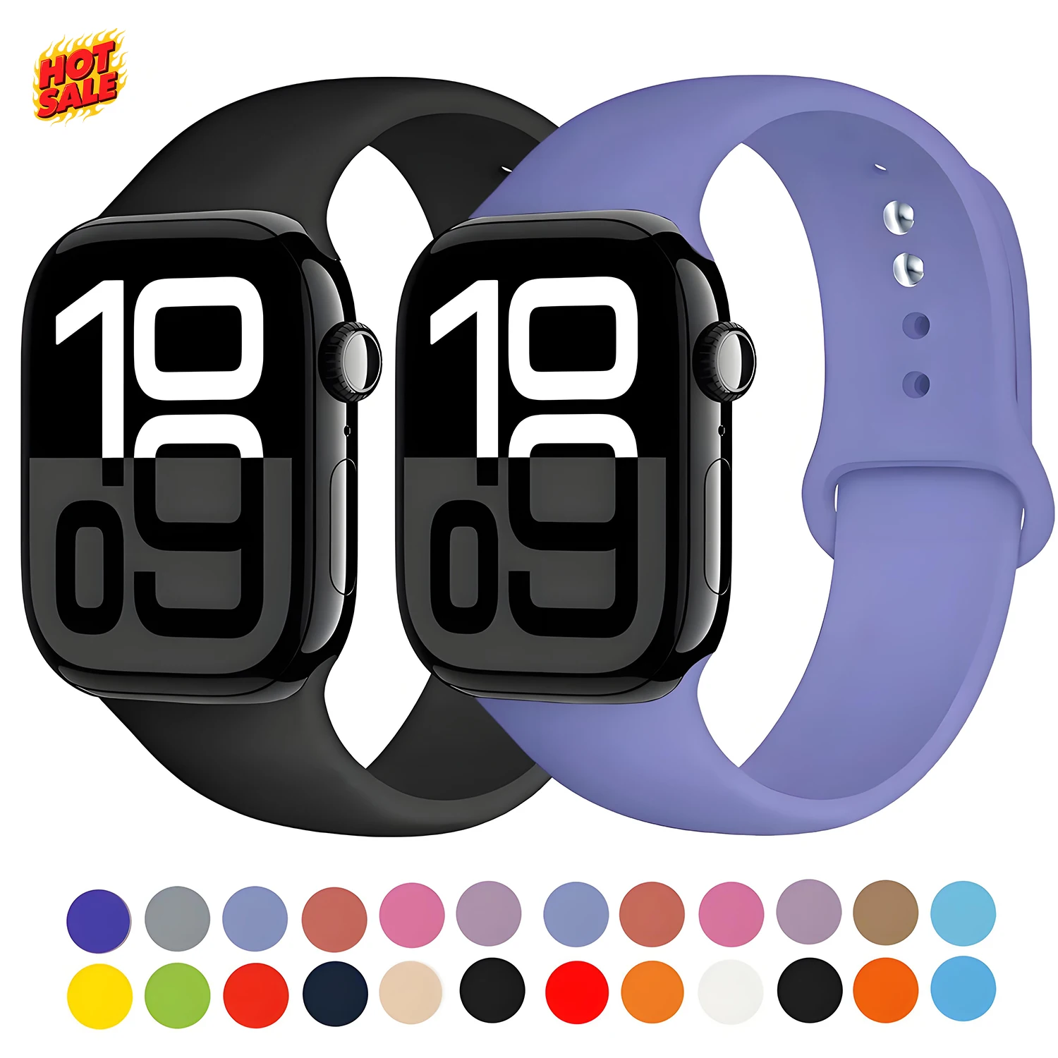 Silikon für Apple Watch Armband 44mm 42mm 41/40mm 49/45mm Correa Armband 46mm Sport Band Iwatch Serie 11 10 9 8 7 6 SE 2/3 Ultra