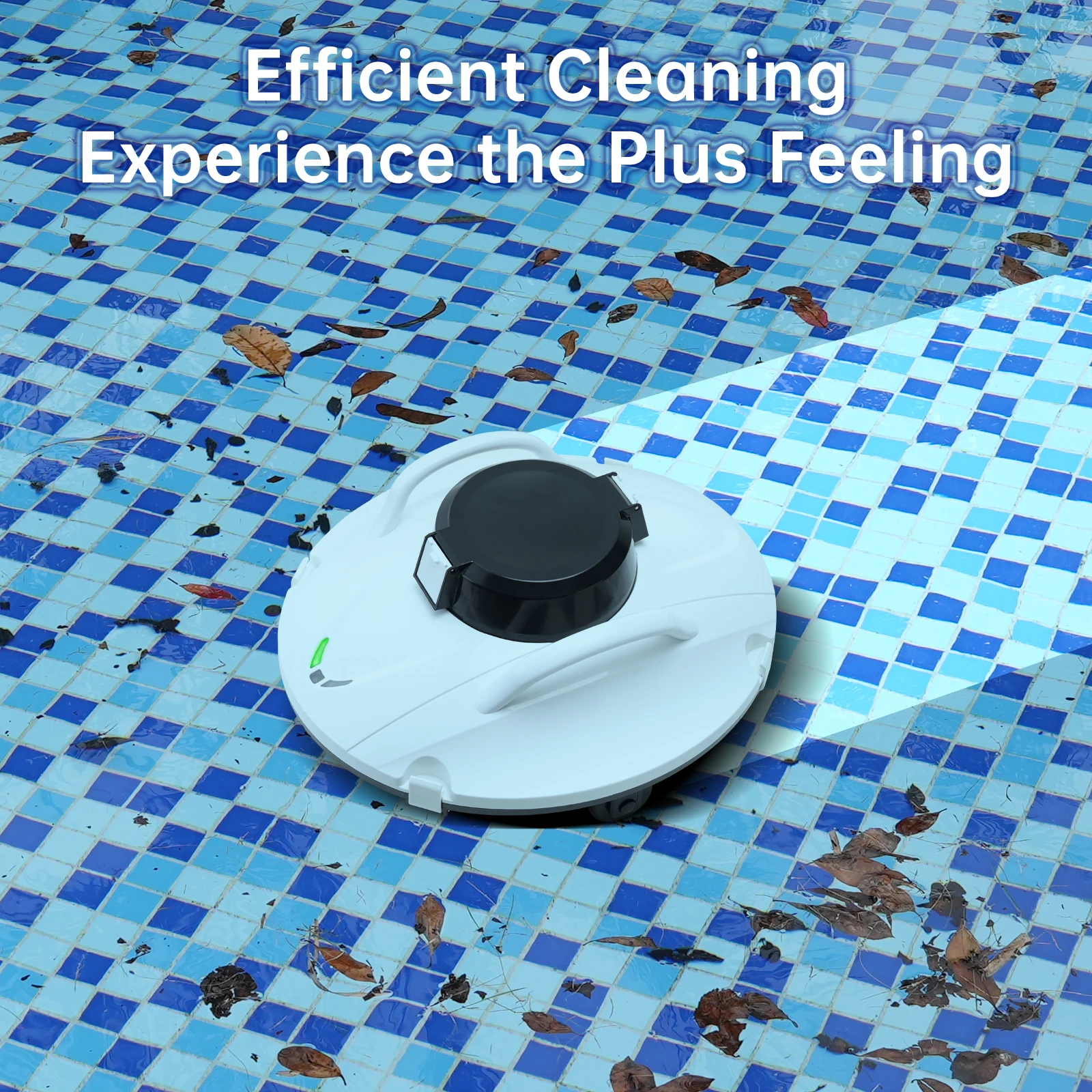 Robot Vacuum Cleaner for Pool Cordless 5000mAh Electric Rechargeable Robotic Swimming Pool Cleaners Automatic Wireless