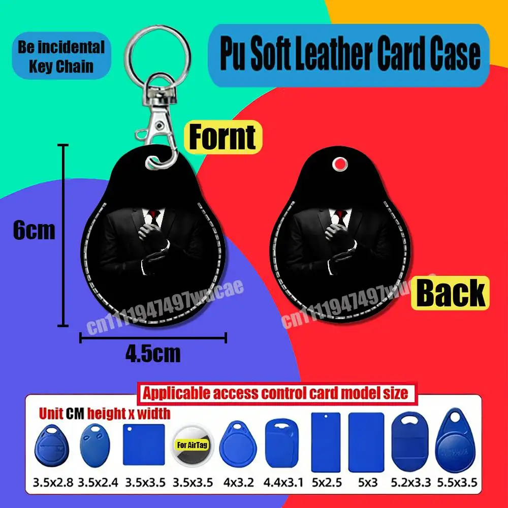 For Agent 47 Hitman For AirTag Case Card Holder Sleeve ID Credit Bank Access Badge For Air Tag Case Shell view 6